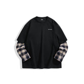 Men's Layered-Look Panel Long-Sleeve T-Shirt